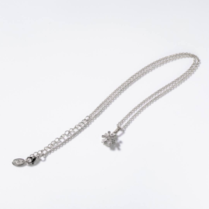 Fleurs en métal plaqué en rhodium Ensemble de bijoux légers