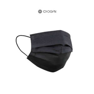 Masque chirurgical jetable noir - 50 pcs